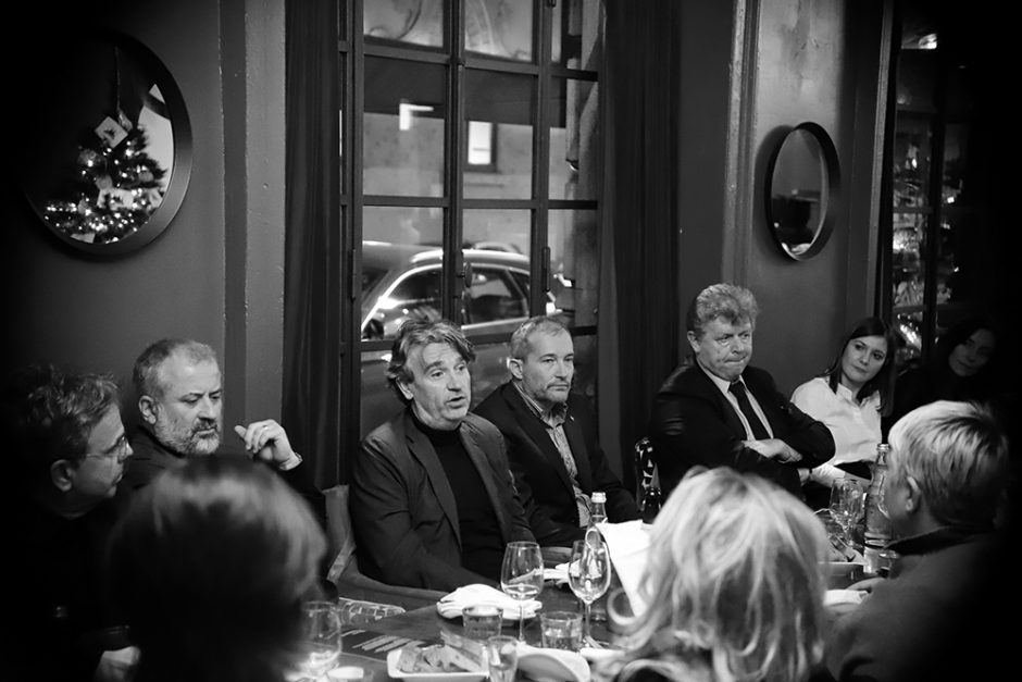 Il Direttore Editoriale Domus Walter Mariotti con il Presidente e A.D. Rch S.p.A. Stefano De Pra al Domusdinner 2021