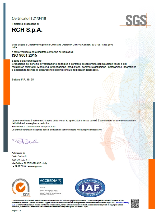 Certificazione ISO 9001